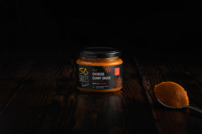 Frankie's Signature Curry Sauce with spoon
